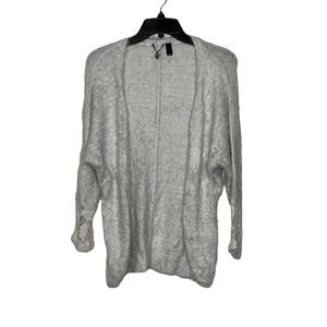 BKE Buckle Open Cardigan Sweater Size Small Off White Womens Mohair‎ Style LS